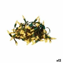 Wreath of LED Lights Yellow 900 x 10 x 2 cm (12 Units)