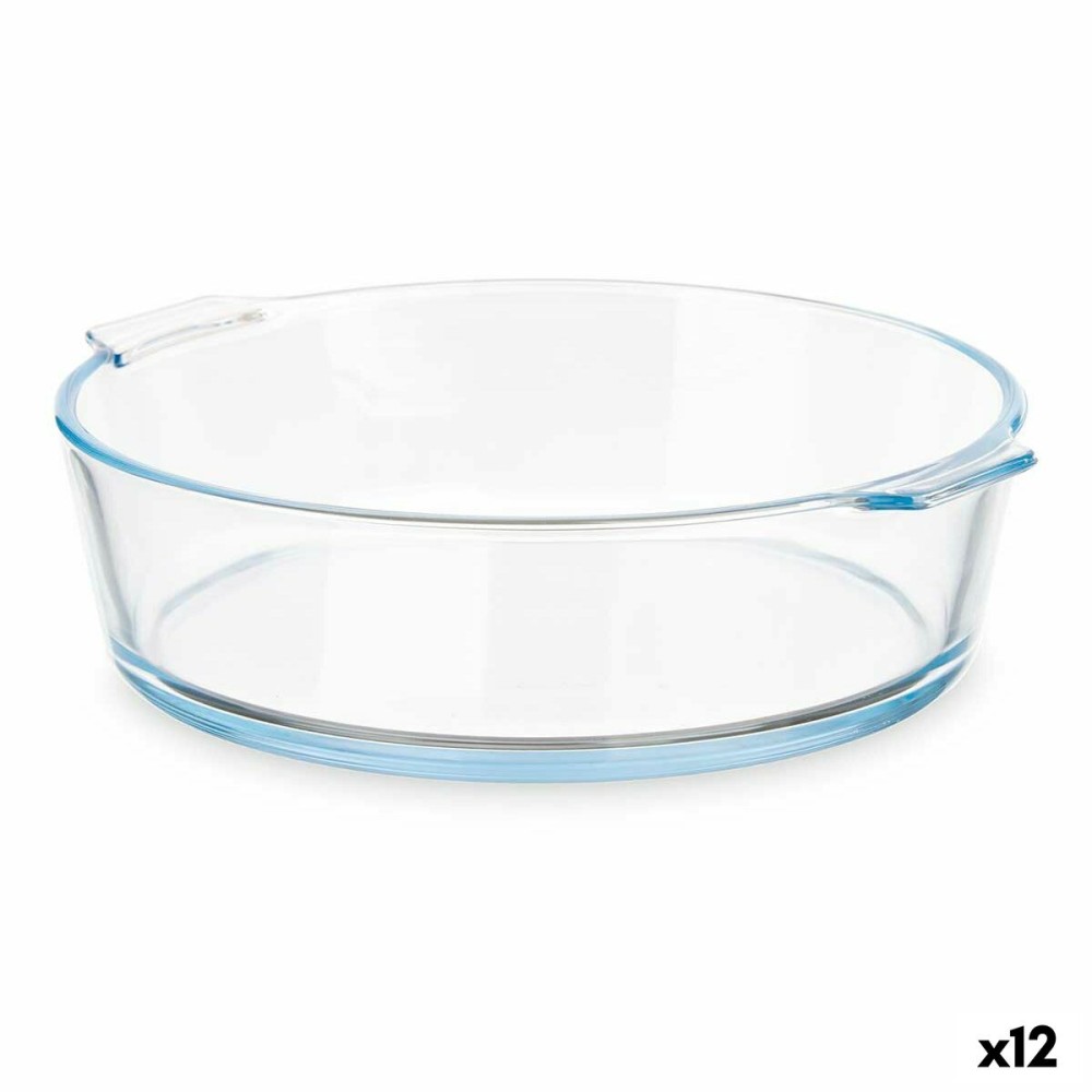 Plat à Gratin Vivalto T11-16 Transparent Verre Borosilicaté 1,6 L 23 x 6 x 20 cm Avec des poignées (12 Unités)