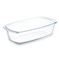 Kochschüssel Vivalto T12-18 Durchsichtig Borosilikatglas 1,6 L 27 x 7,2 x 14 cm Mit Griffen (12 Stück)