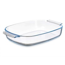 Plat à Gratin Vivalto T3-20 Transparent Verre Borosilicaté 2 L 30,2 x 6 x 19,6 cm Avec des poignées (12 Unités)