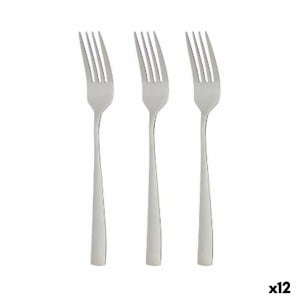 Fork Set Kinvara KT190017-2 Silver Stainless steel 2,5 x 21,3 x 0,3 cm (12 Units)