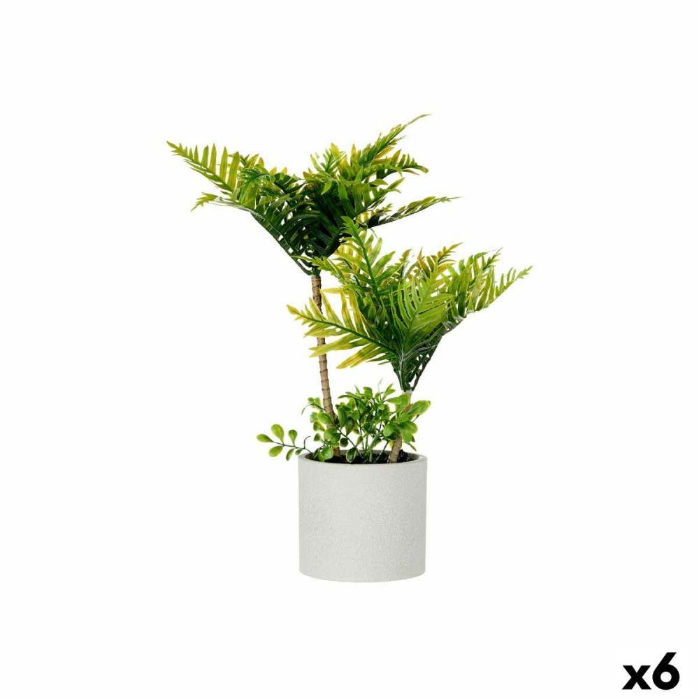 Plante décorative Ibergarden XD22-1825 Plastique Ciment Palmier 12 x 45 x 12 cm (6 Unités)