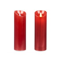 LED Candle Acorde L-Y8025-YBH-R Red 8 x 8 x 25 cm (12 Units)