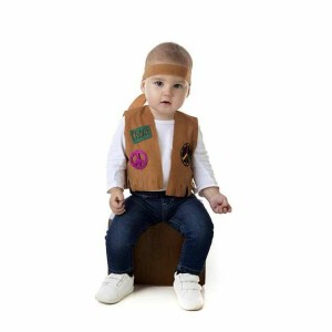 Costume for Children Hippie Brown (2 Pieces)