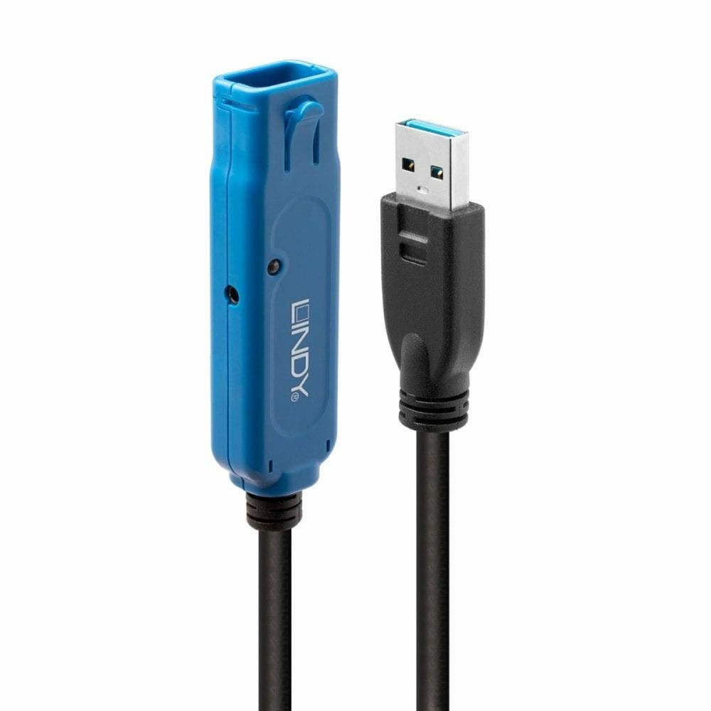 Câble USB LINDY 43158 8 m Bleu Noir