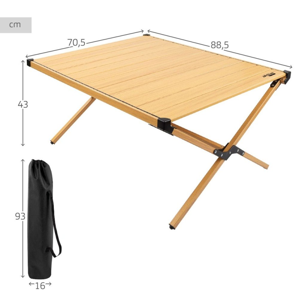 Table Piable Aktive Glamping Sabana Aluminium Terre 88,5 x 43 x 70,5 cm