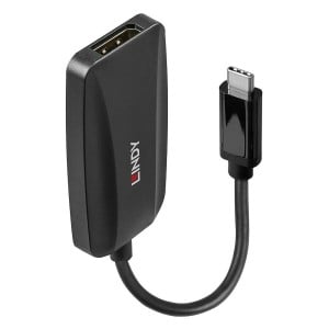 USB-C-zu-DisplayPort-Adapter LINDY 43337 Schwarz