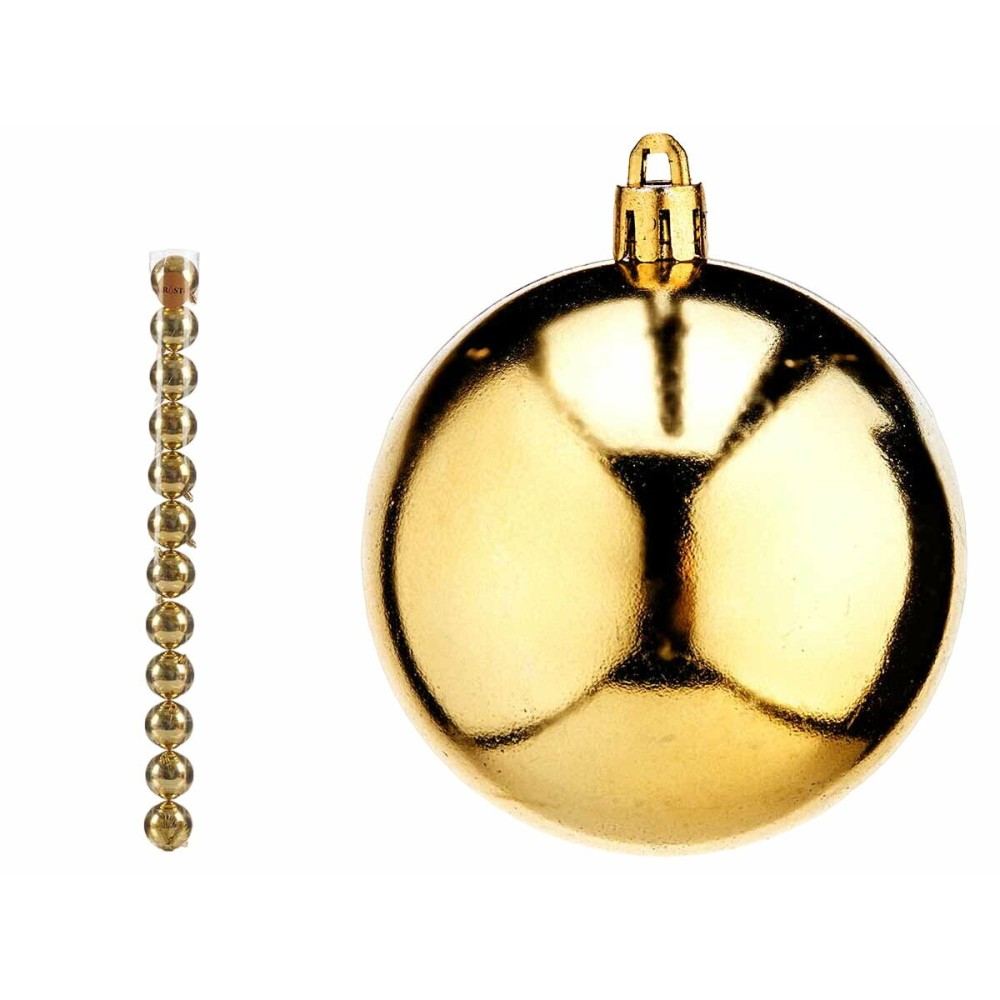 Weihnachtskugeln-Set Gold PVC Ø 7 cm (12 Stück)