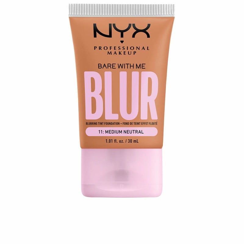 Cremige Make-up Grundierung NYX Bare With Me Blur Nº 14 Medium tan 30 ml