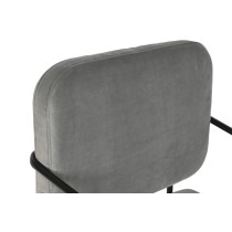 Armchair DKD Home Decor Grey Metal 62 x 76 x 76 cm 55 x 71 x 72 cm