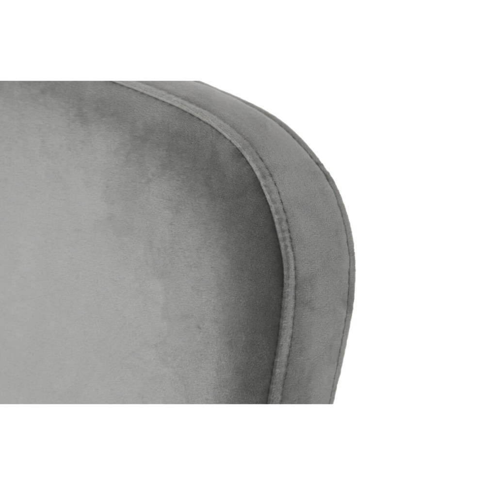 Siège DKD Home Decor Gris Métal 62 x 76 x 76 cm 55 x 71 x 72 cm