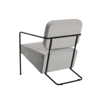 Armchair DKD Home Decor Grey Metal 62 x 76 x 76 cm 55 x 71 x 72 cm