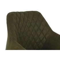 Chaise DKD Home Decor Noir Vert 55 x 58 x 83 cm