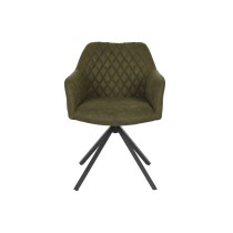 Chair DKD Home Decor Black Green 55 x 58 x 83 cm