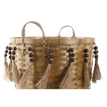 Set de basket DKD Home Decor Multicouleur Bambou Boho 49 x 45 x 54 cm