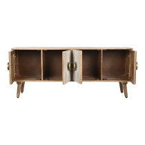 TV furniture Home ESPRIT Golden Natural Wood 145 x 40 x 60 cm