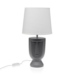 Lampe de bureau Versa Gris Céramique 60 W 22 x 42,8 cm