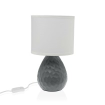 Lampe de bureau Versa Gris Blanc Céramique 40 W 15,5 x 27,5 cm