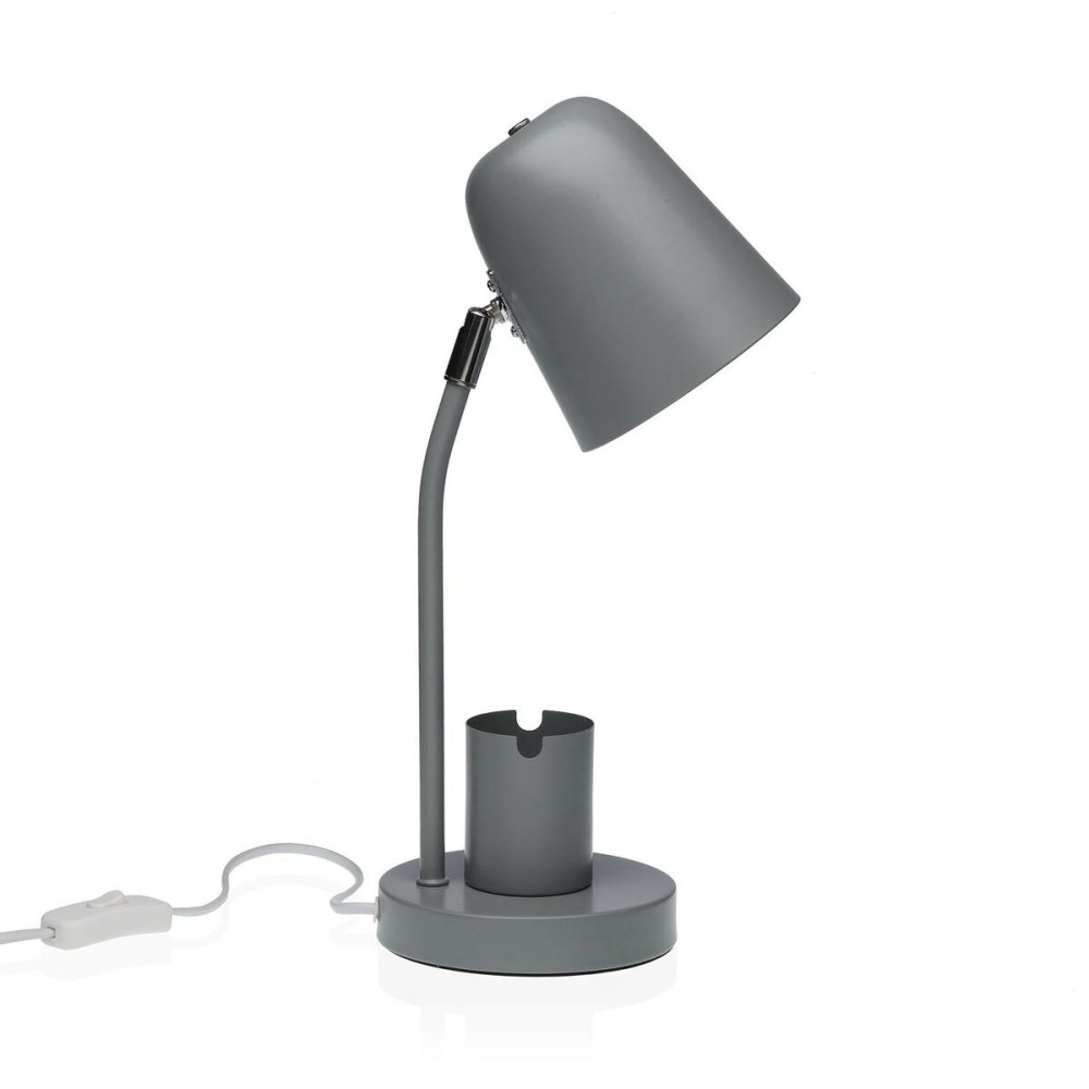 Lampe de bureau Versa Gris Métal 18 x 40 x 14 cm