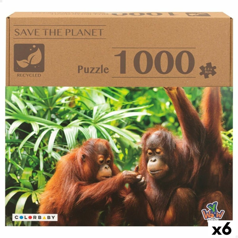 Puzzle Colorbaby Orangutan 6 Unités 68 x 50 x 0,1 cm