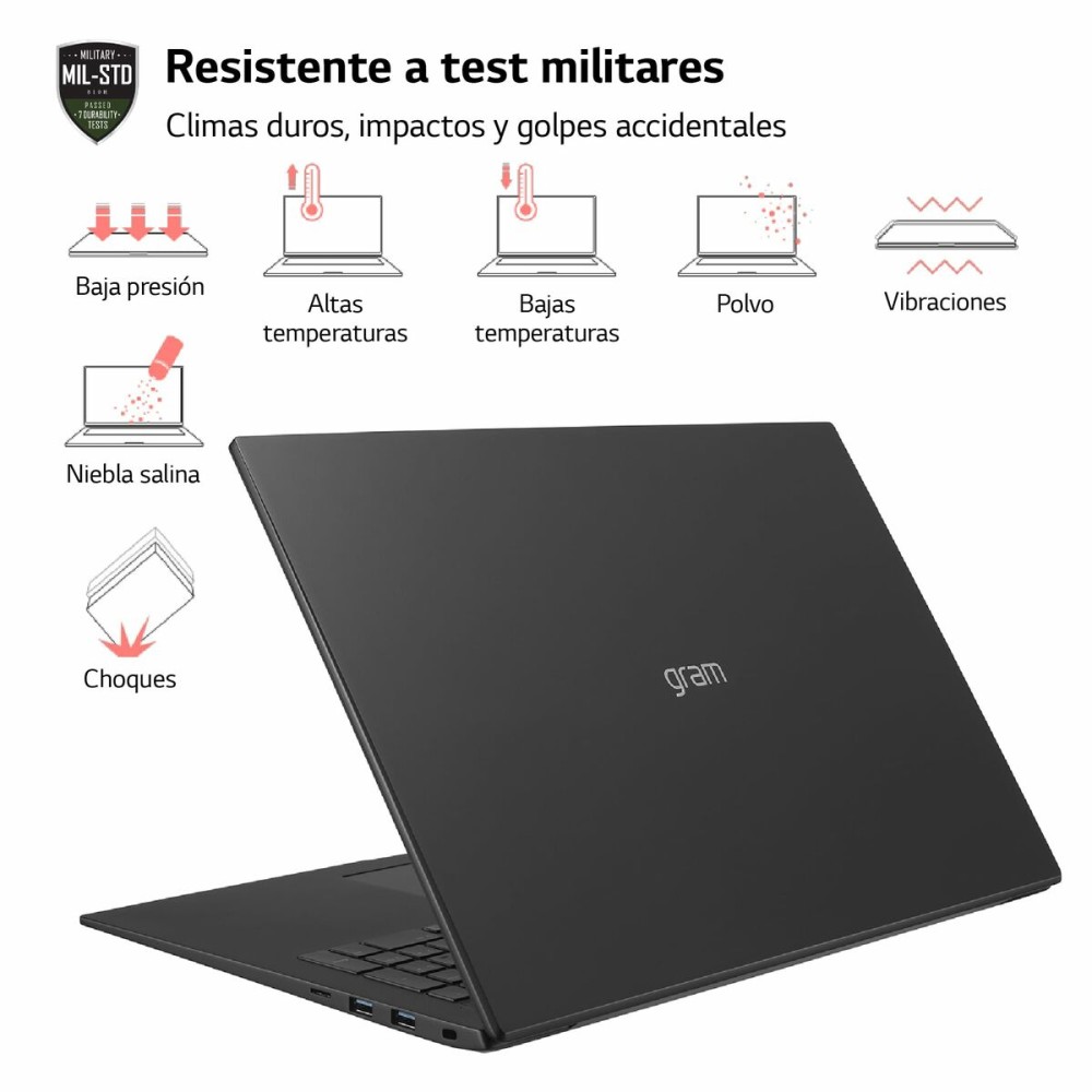 Laptop LG 17Z90R 17" i7-1360P 16 GB RAM 512 GB SSD Qwerty Spanisch
