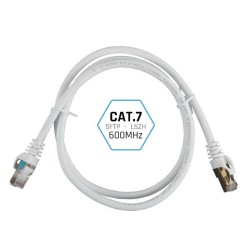 Câble Réseau Rigide FTP 7ème Catégorie iggual IGG318621 Blanc 10 m