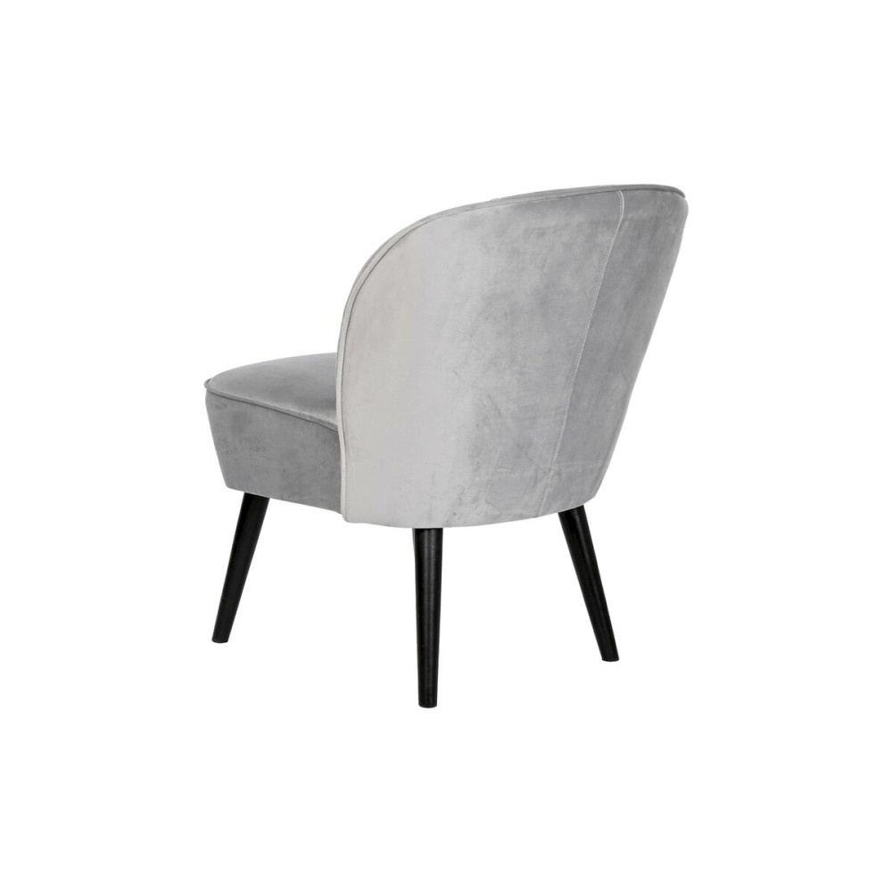 Armchair DKD Home Decor Black Grey Wood 59 x 66 x 76 cm