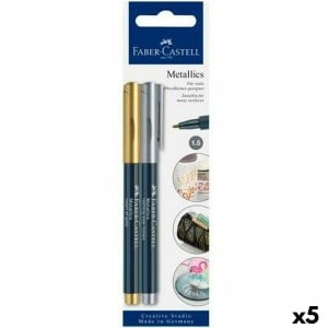 Marker-Set Faber-Castell Creative Studio Metallics Gold Metall (5 Stück)