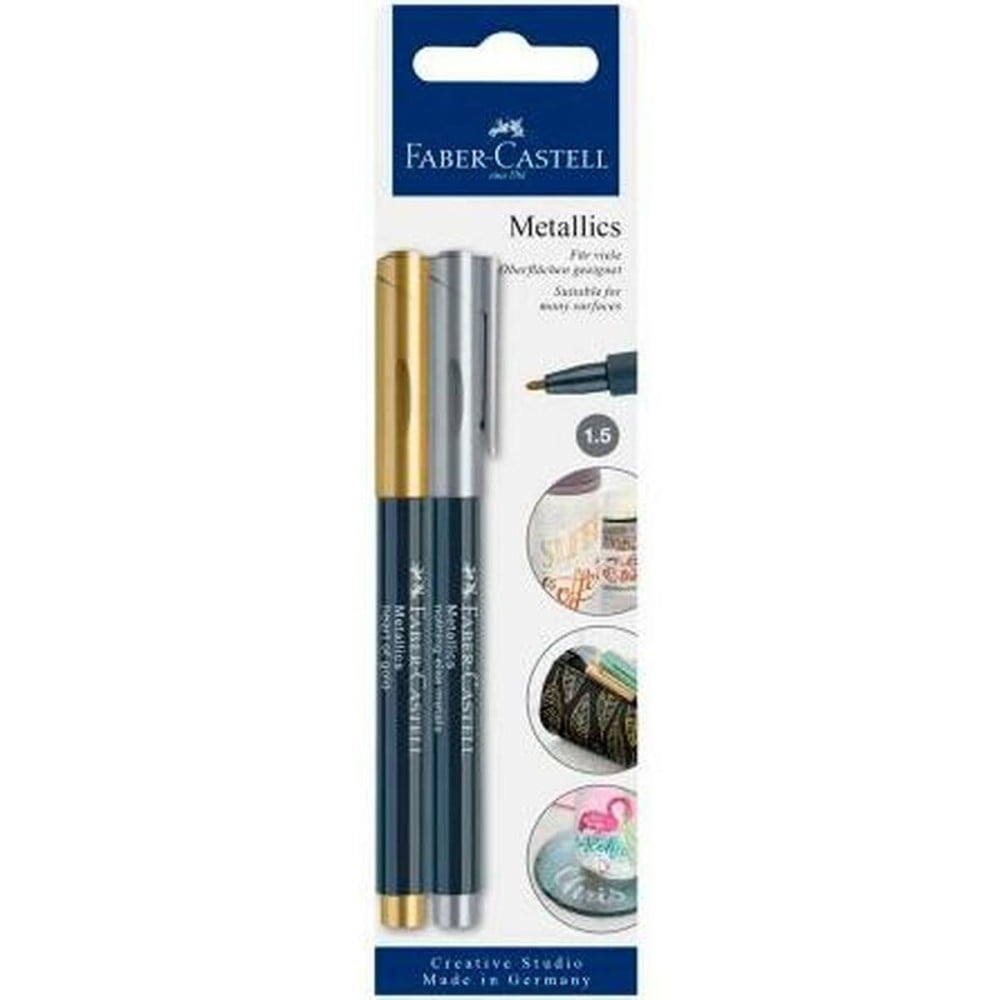 Marker-Set Faber-Castell Creative Studio Metallics Gold Metall (5 Stück)