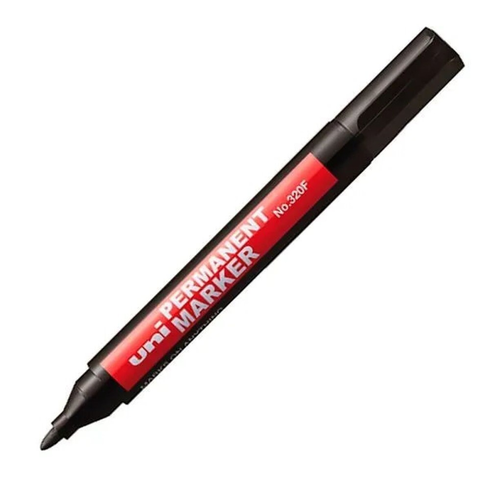 Permanent marker Uni-Ball Nº 320F Black 12 Pieces