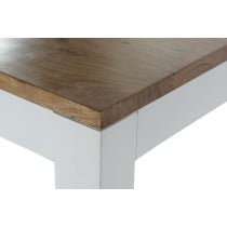 Table de Salle à Manger DKD Home Decor Blanc Marron Bois d'acacia Bois de manguier 200 x 100 x 80 cm