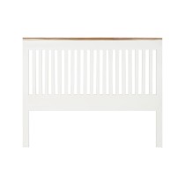 Kopfende des Betts DKD Home Decor Weiß Braun Akazienholz Mango-Holz 165 x 3 x 135 cm