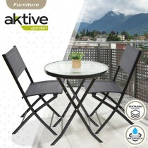 Meubles de jardin Aktive Table Chaise x 2 3 Pièces 60 x 71 x 60 cm 46 x 42 x 82 cm