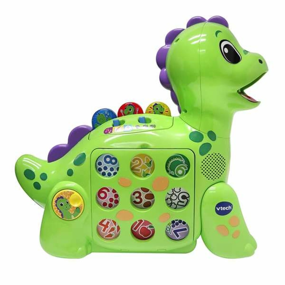 Jouet interactif Vtech 35 x 13,3 x 33 cm Vert Dinosaure Jouet interactif Dessin Magnétique Pomme