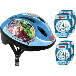 Helm und Knieschützer Kit Stamp AVENGERS