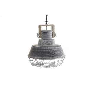 Ceiling Light Home ESPRIT Grey Wood Metal Iron 25 W 39 x 39 x 45 cm