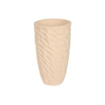 Blumentopf Home ESPRIT Beige Fiberglas Skandinavisch 36,5 x 36,5 x 63 cm