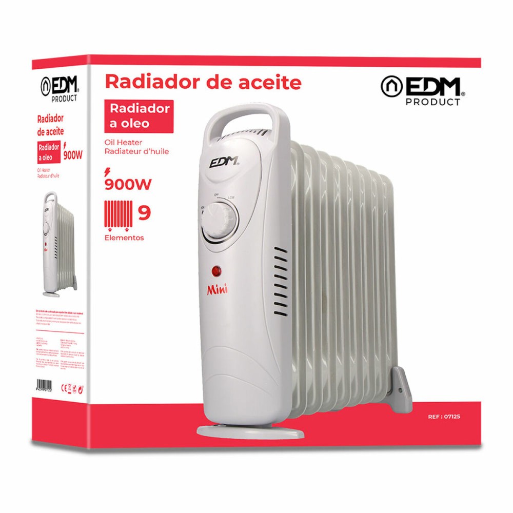 Oil-filled Radiator (9 chamber) EDM 07125 Junior White 900 W