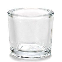 Bougeoir Transparent verre 6,5 x 6 x 6,5 cm (12 Unités)