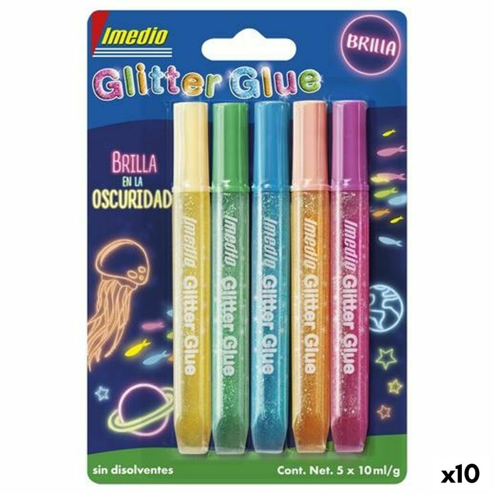 Klebstoff Imedio Glow in the Dark Bunt 10 ml