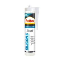 Silikon Pattex Silicon 5 Universal Weiß 280 ml