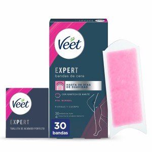 Bandes Épilatoire Corporelles Veet Expert (30 Unités)