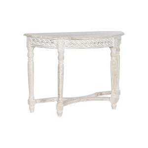 Console Home ESPRIT Blanc Bois de manguier 114,3 x 38,1 x 82 cm