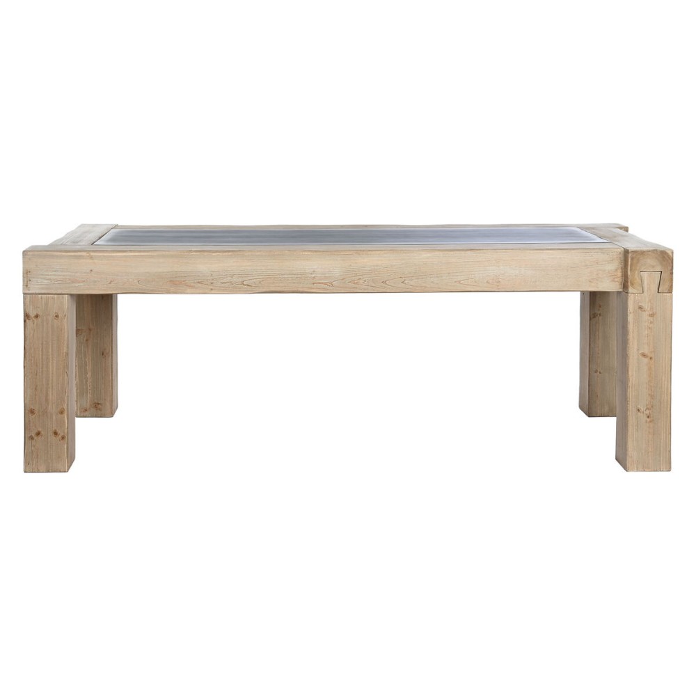 Dining Table Home ESPRIT Natural Fir MDF Wood 220 x 90 x 76 cm