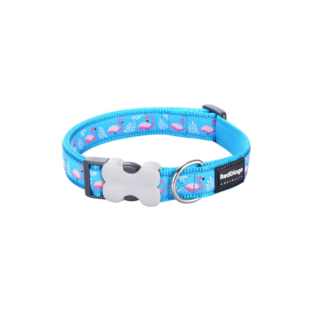 Dog collar Red Dingo Flamingo 20-32 cm Turquoise