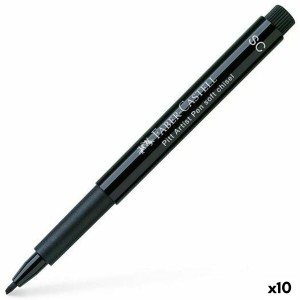 Filzstifte Faber-Castell Pitt Artist Pen SC 199 Kalligraphie Schwarz (10 Stück)