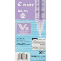 Liquid ink pen Pilot V-5 Hi-Tecpoint Violet 0,3 mm (12 Units)