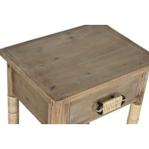 Table de Nuit Home ESPRIT Naturel Marron Clair Corde Sapin 44 x 33 x 61,5 cm