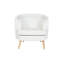 Siège DKD Home Decor Blanc Naturel Bois 91 x 80 x 78 cm