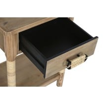 Table de Nuit Home ESPRIT Naturel Marron Clair Corde Sapin 44 x 33 x 61,5 cm